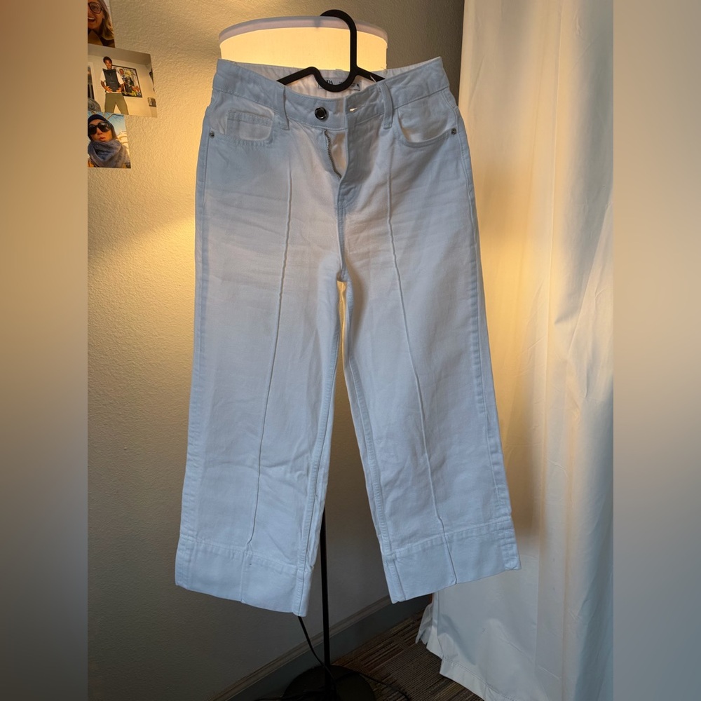 Zara White Trousers